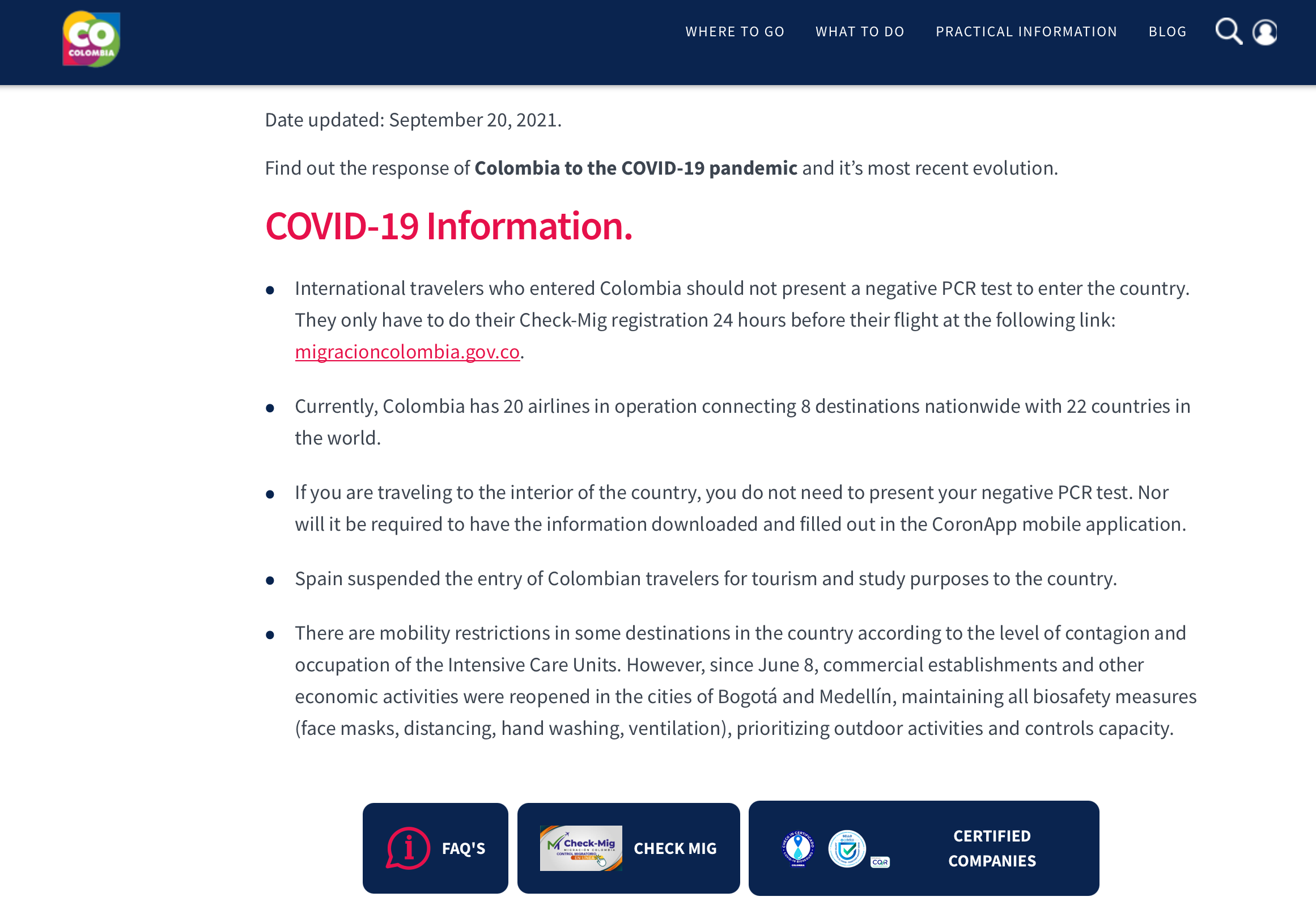 (Screenshot courtesy government of Colombia)