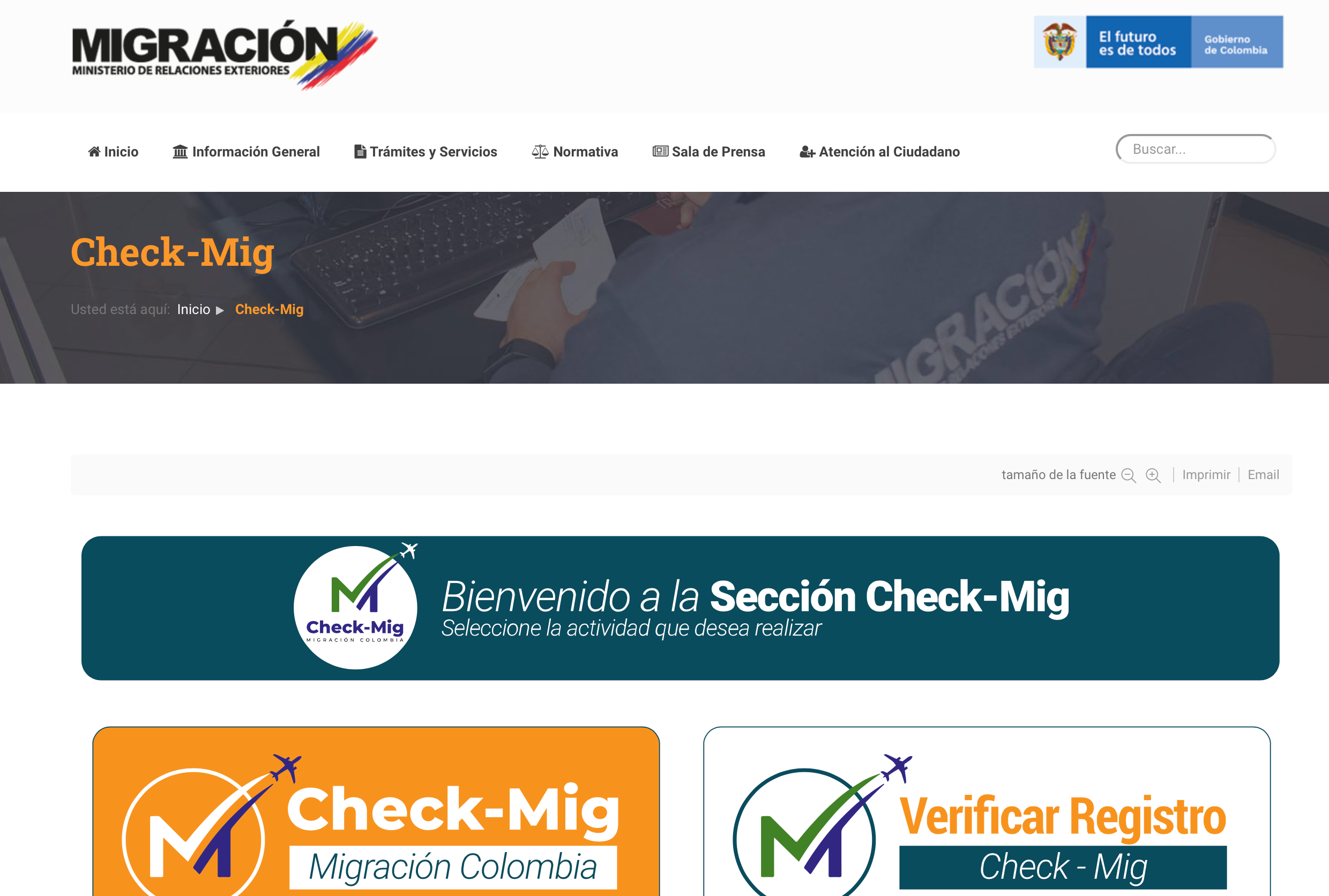 (Screenshot courtesy Colombian government)
