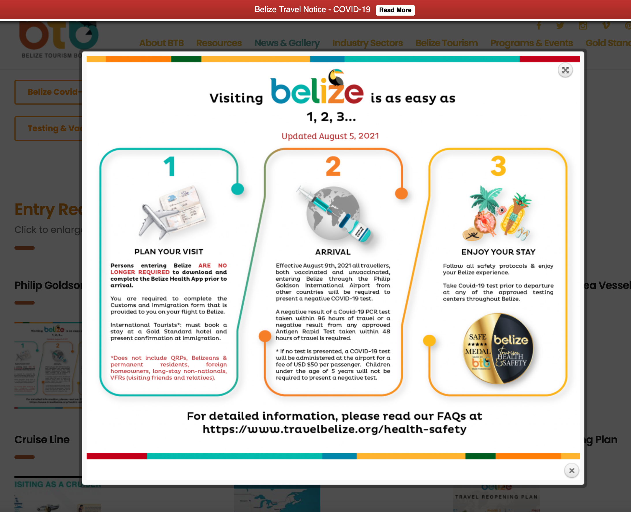 (Screenshot courtesy Belize Tourism Board)