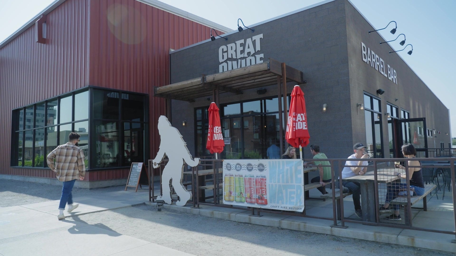 The exterior of Great Divide Brewing Company in Denver, Colorado