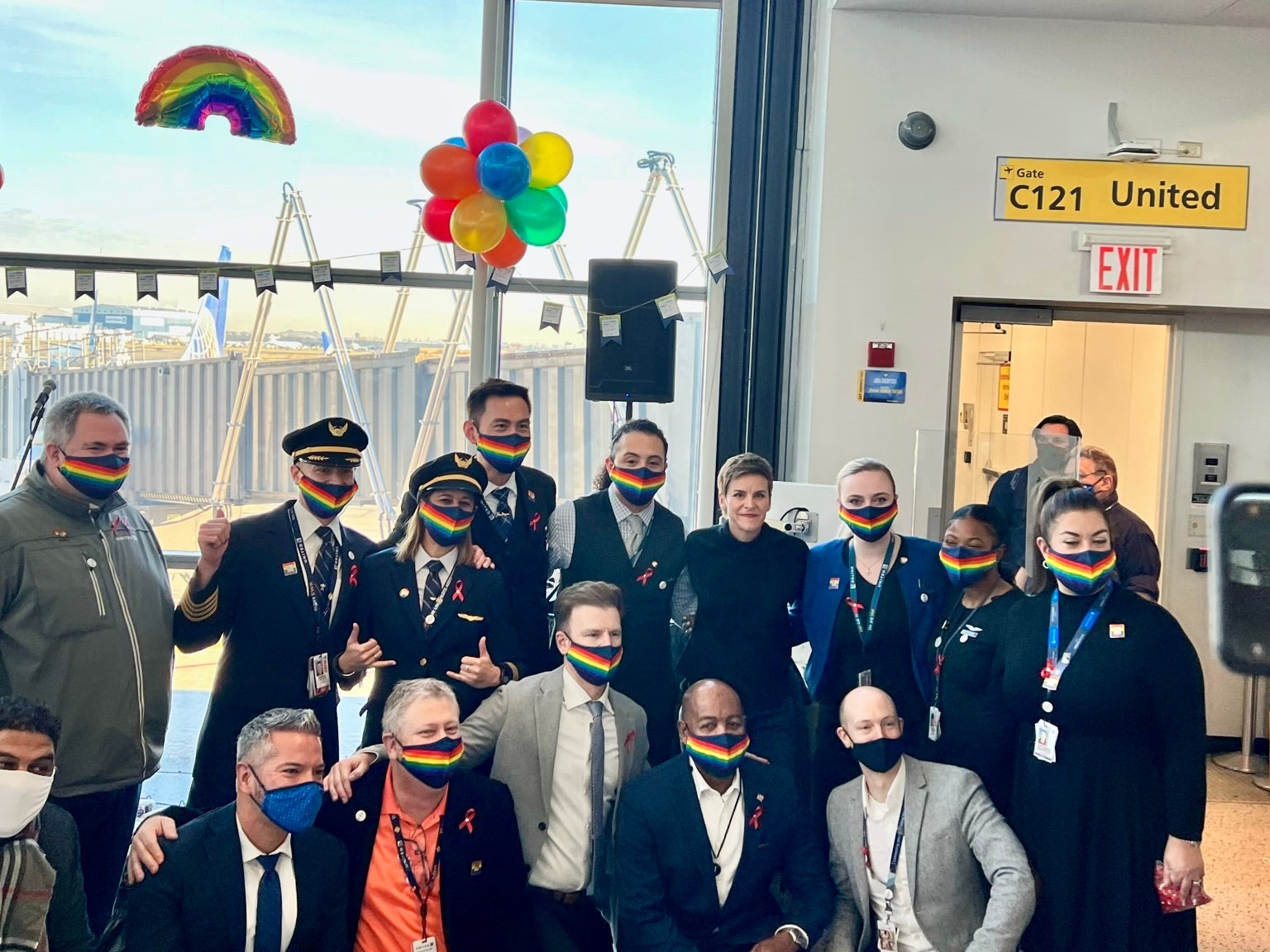 United LGBT flight