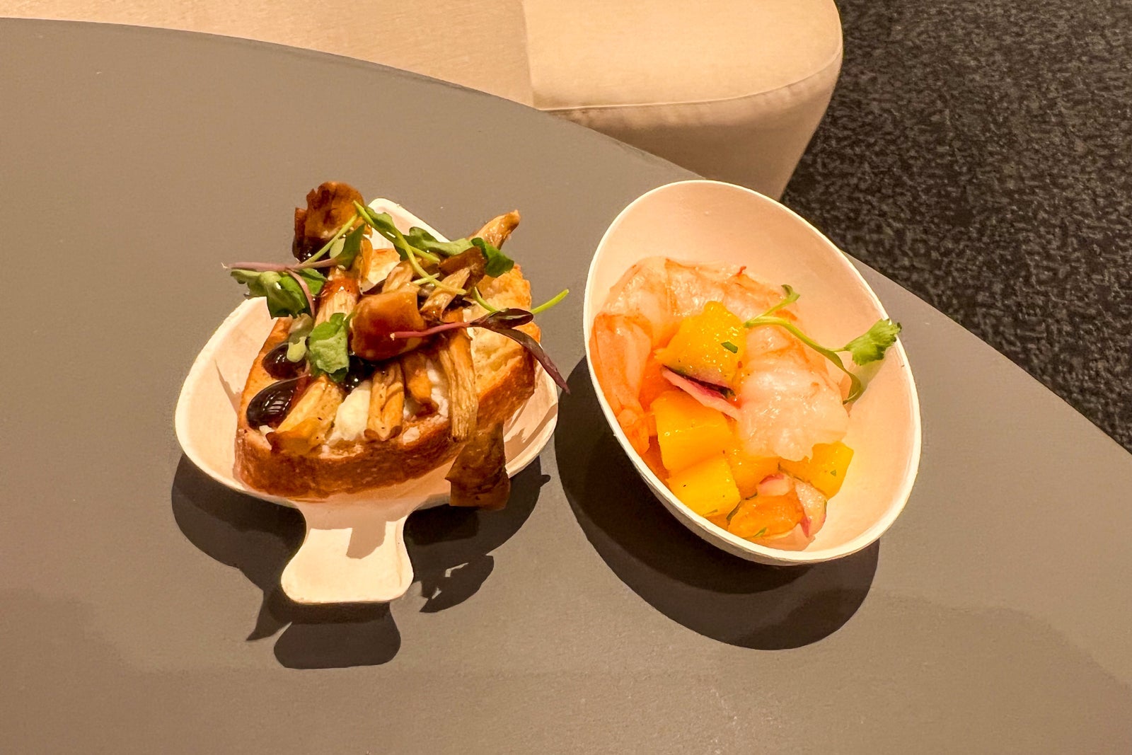 Capital One Lounge DFW food