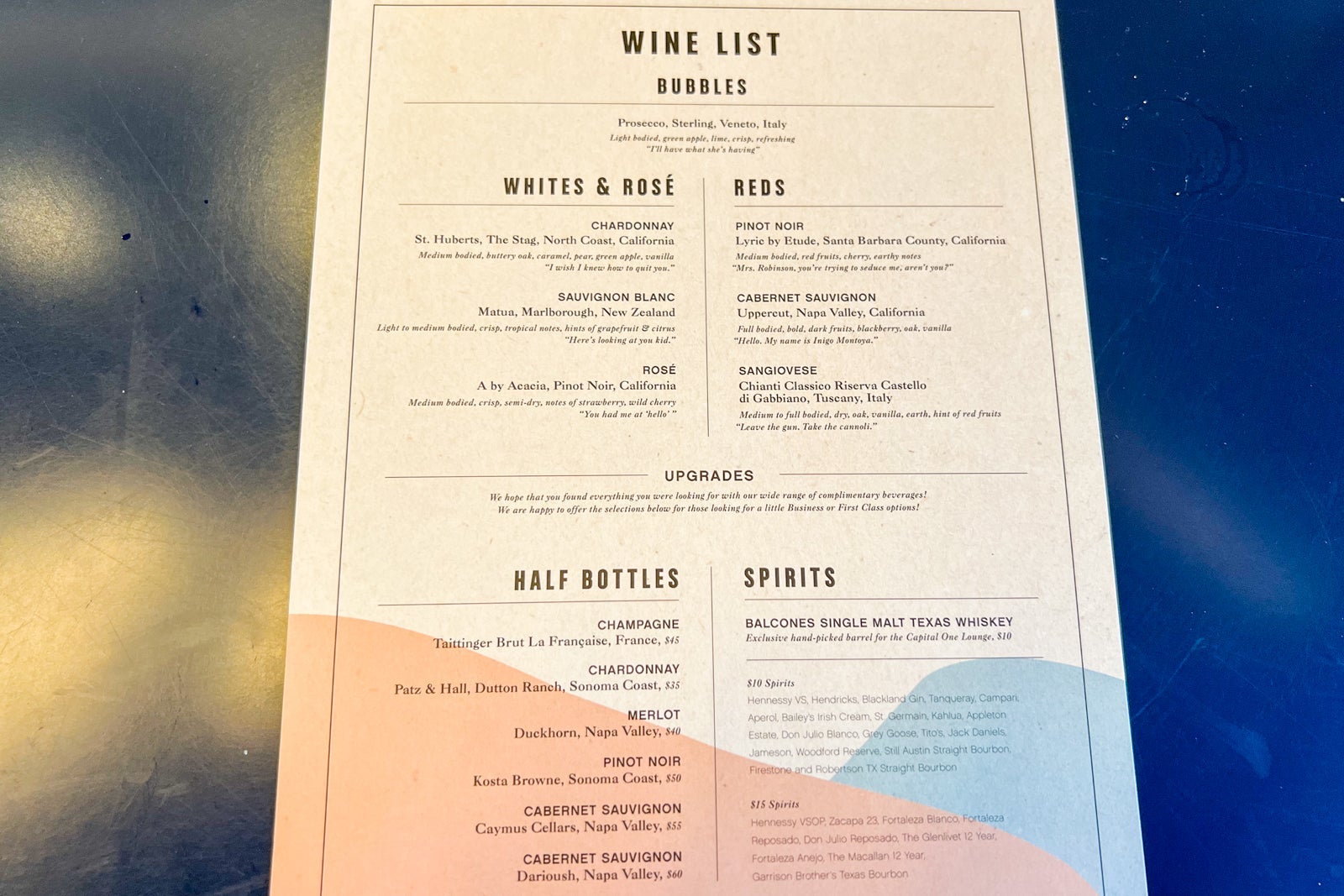 Capital One Lounge DFW food