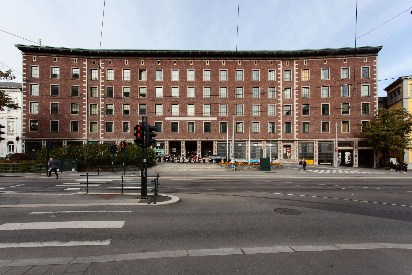 large brick building with windows