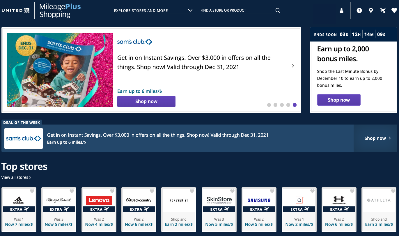 United Shopping Portal Home Page