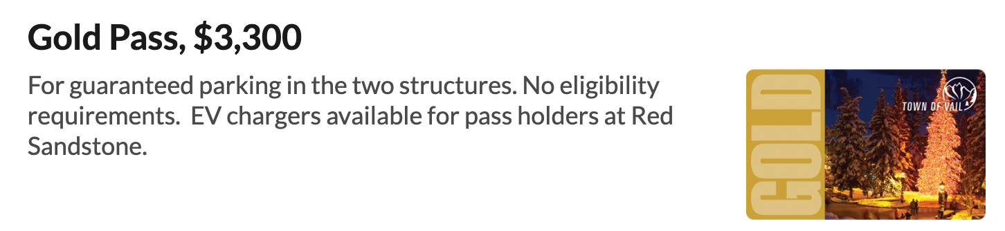 Vail's ski gold pass