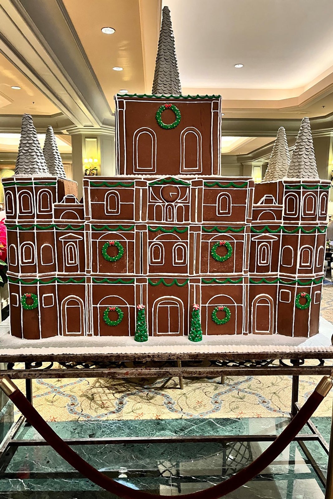 Windsor Court Hotel gingerbread house