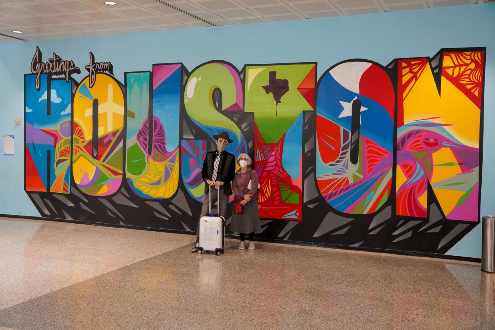 Curator Alton DuLaney with reporter Harriet Baskas.