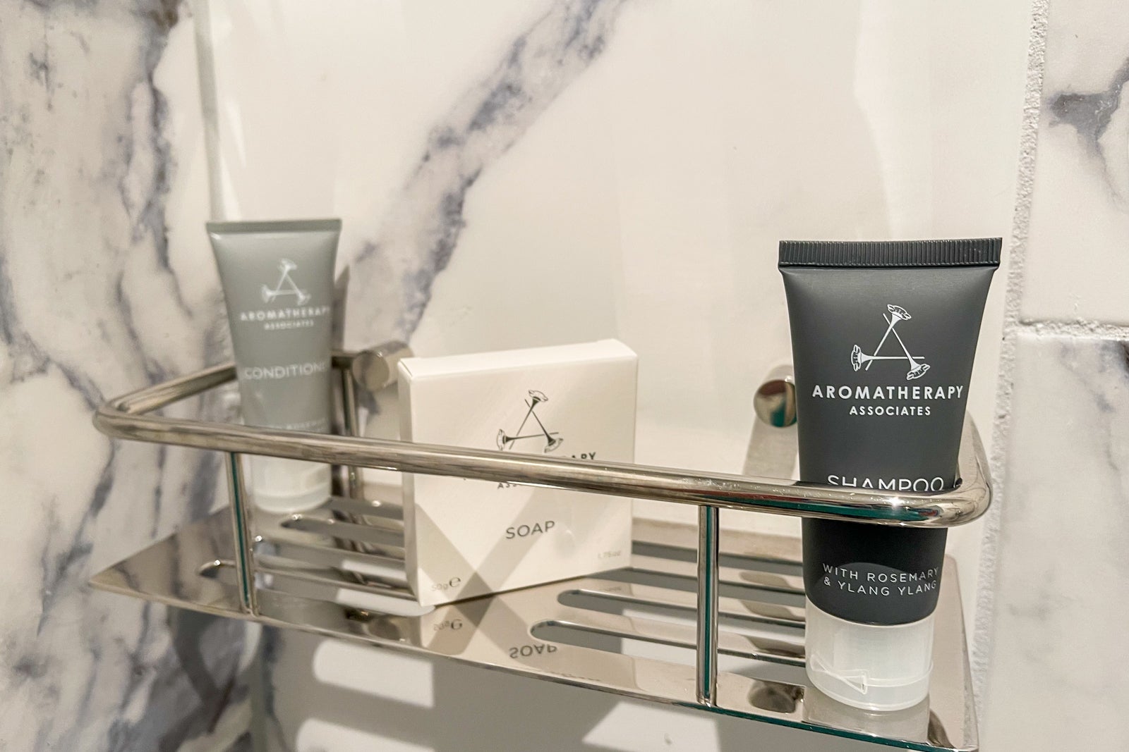 Bath amenities at the JW Marriott Savannah Plant Riverside