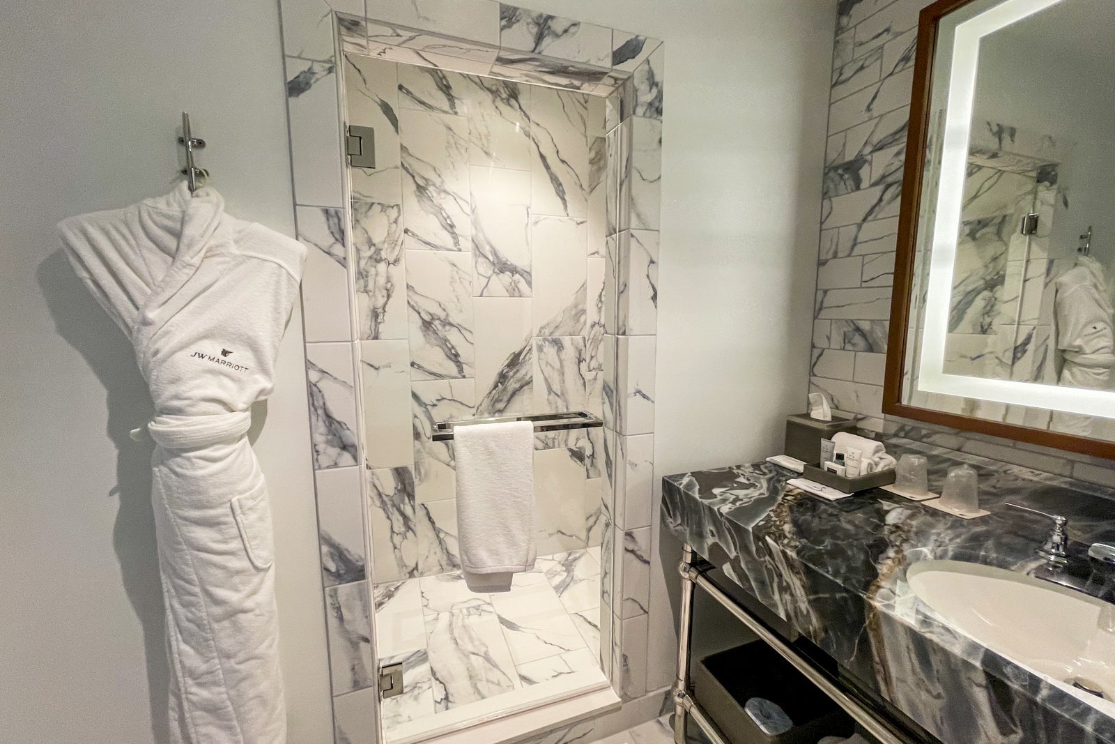 Bathroom at the JW Marriott Savannah Plant Riverside