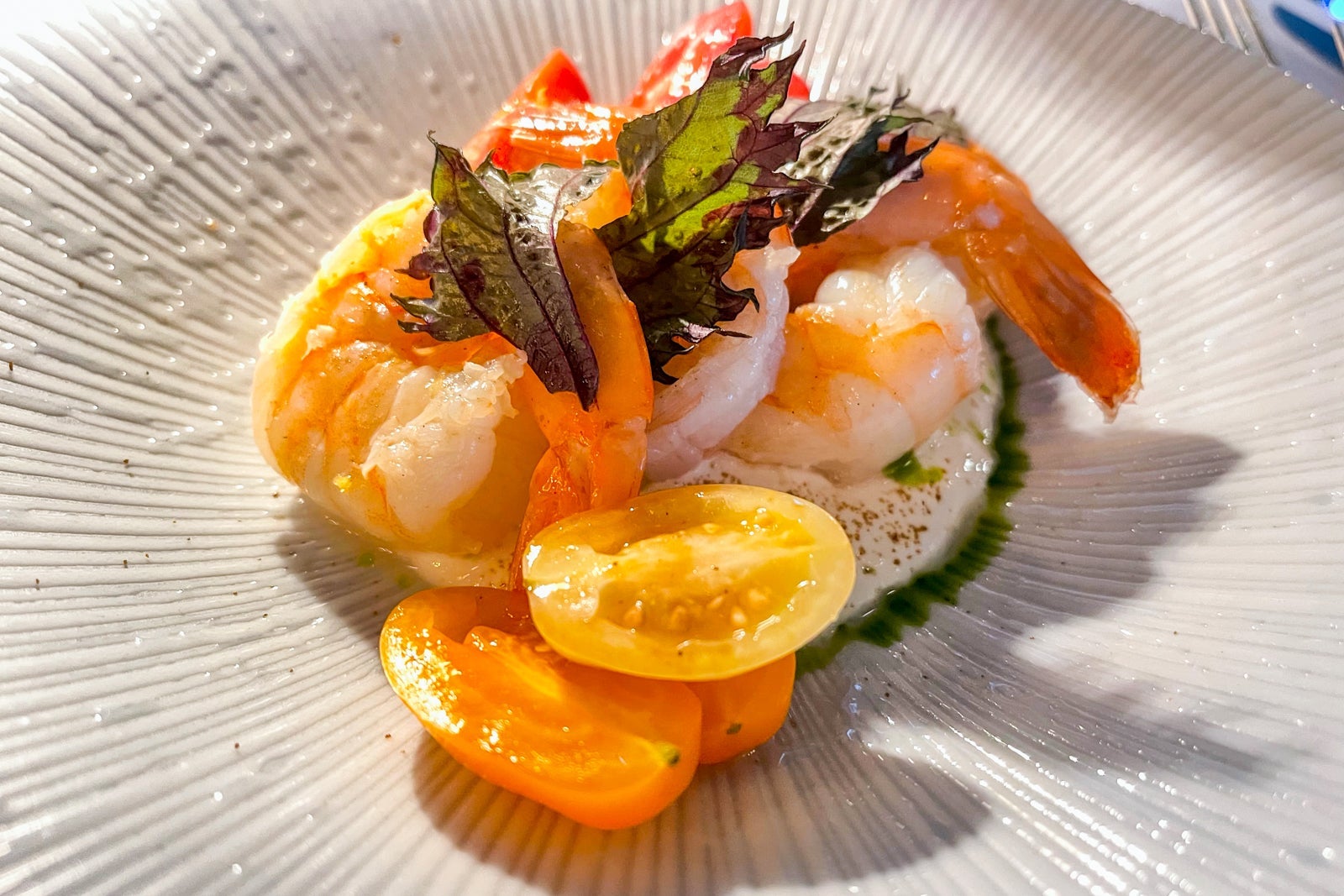 Shrimp cocktail at Stone & Webster Chophouse