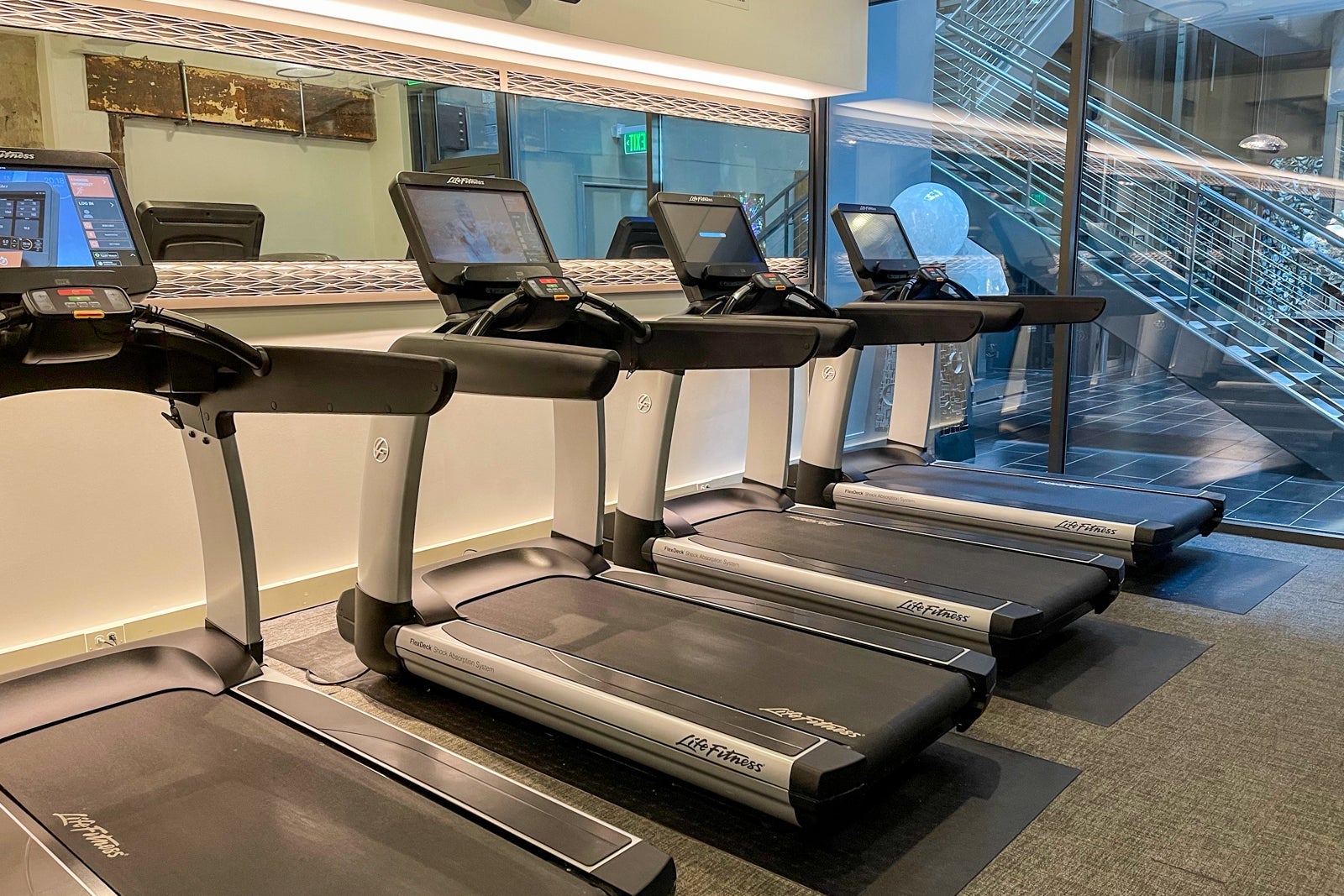 Multiple fitness centers at the JW Marriott Plant Riverside District