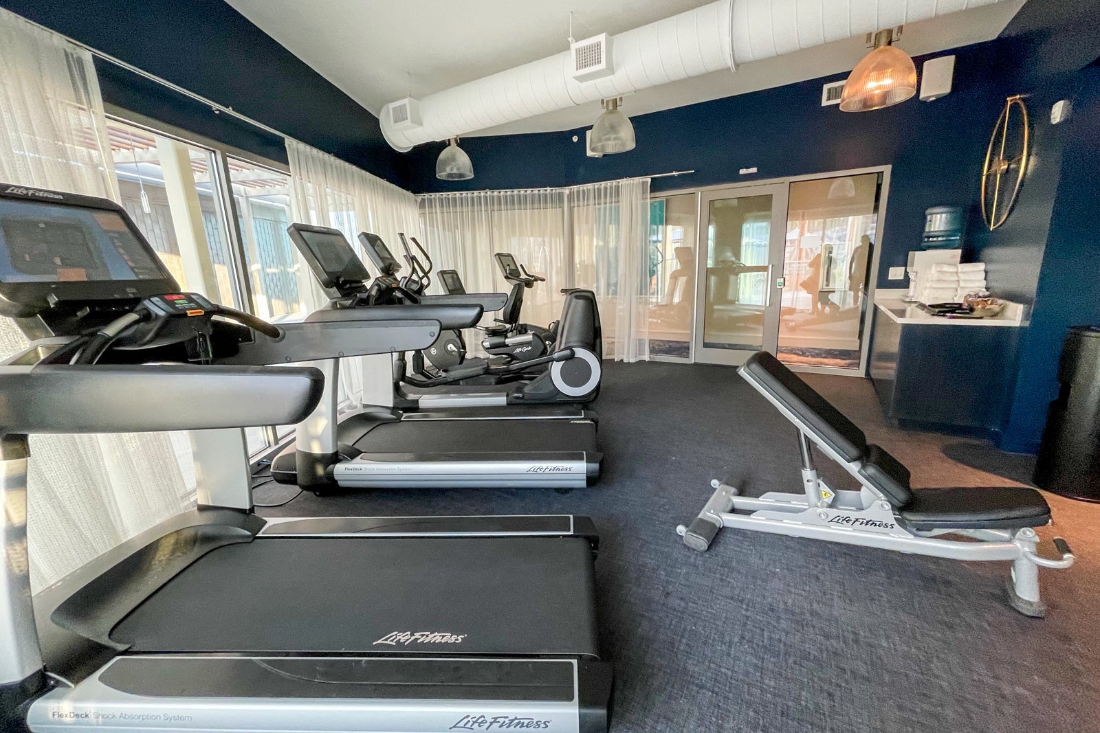 Multiple fitness centers at the JW Marriott Plant Riverside District