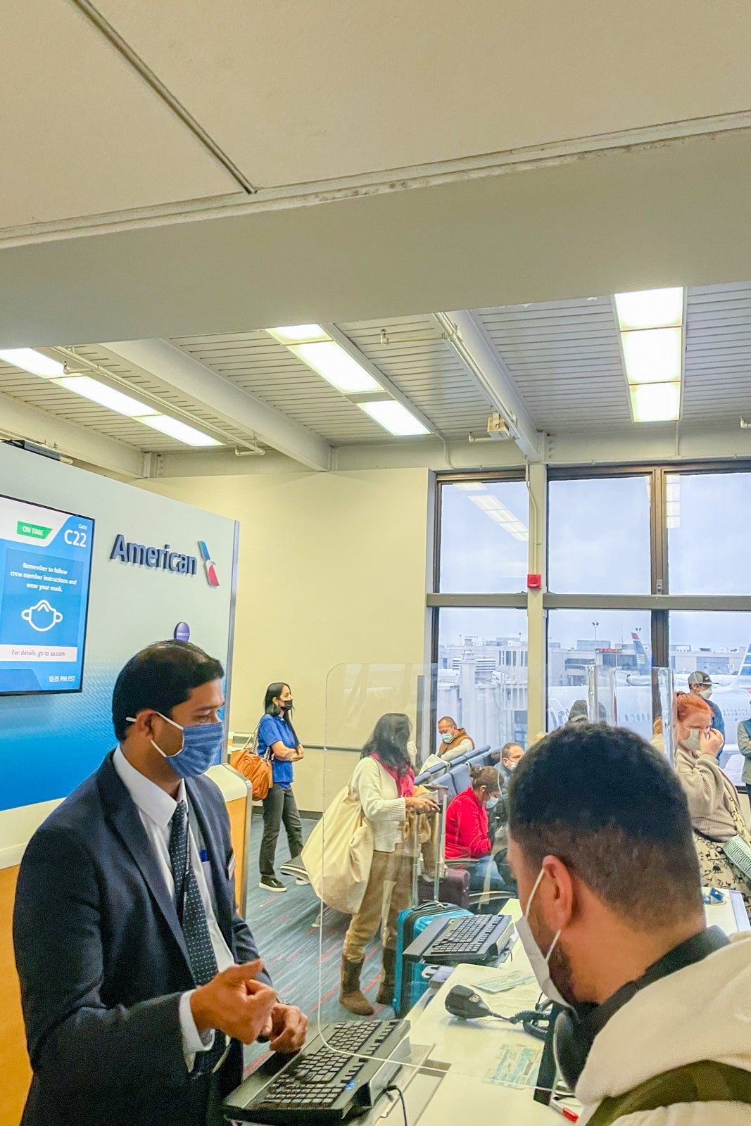 American Airlines gate at PHL