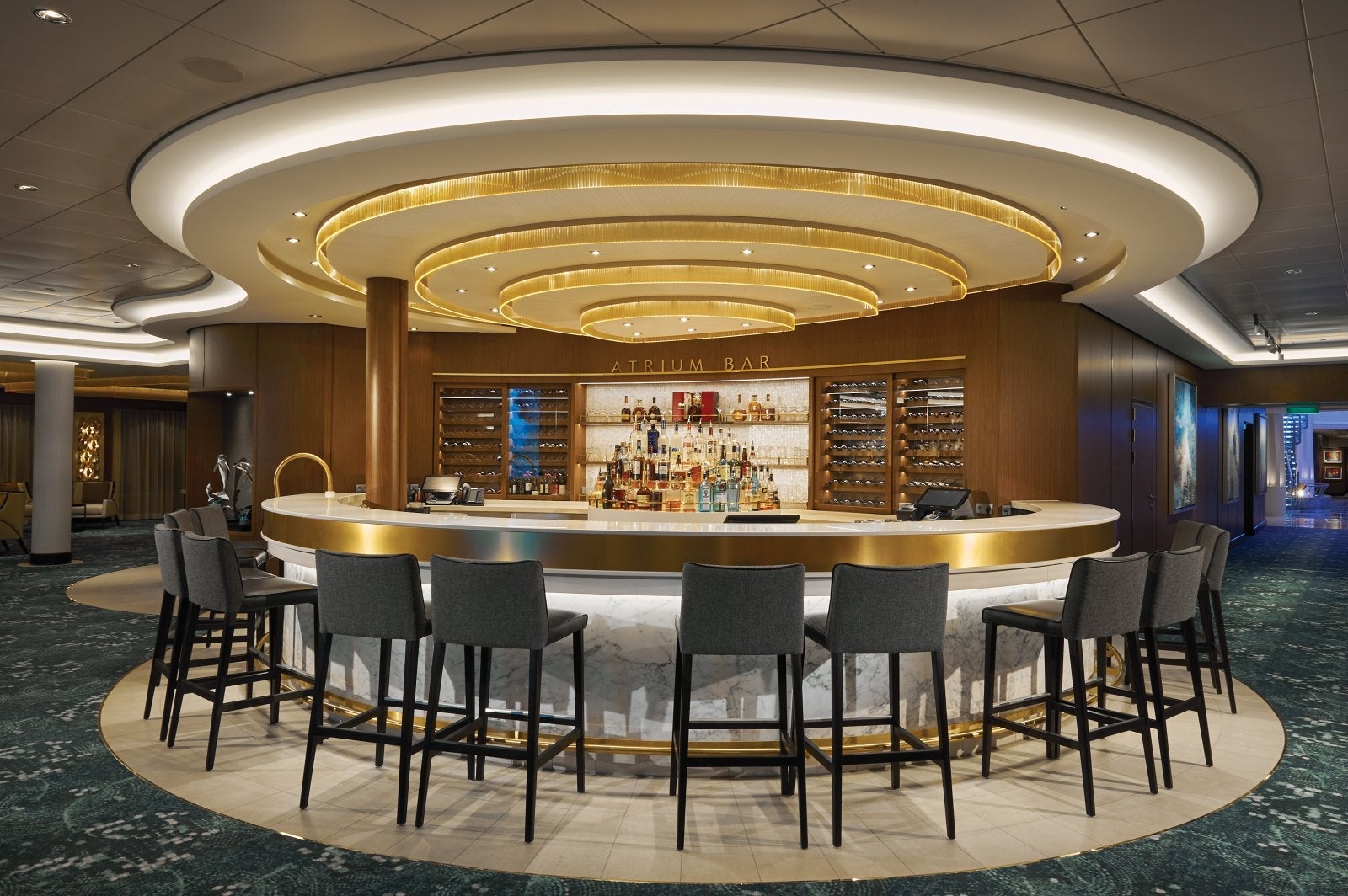 Atrium Bar on Norwegian Bliss