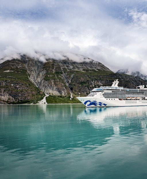 Island Princess cruise ship in Glacier Bay, Alaska