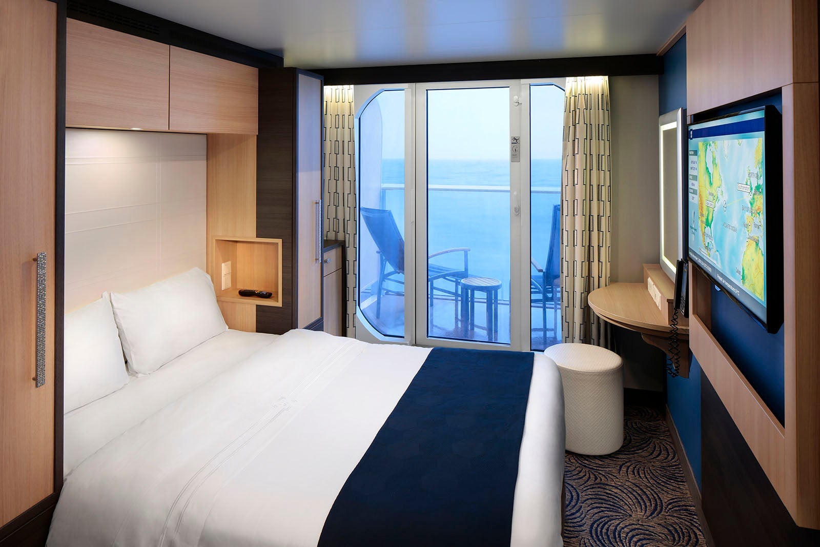 Balcony cabin for solo travelers on Royal Caribbean