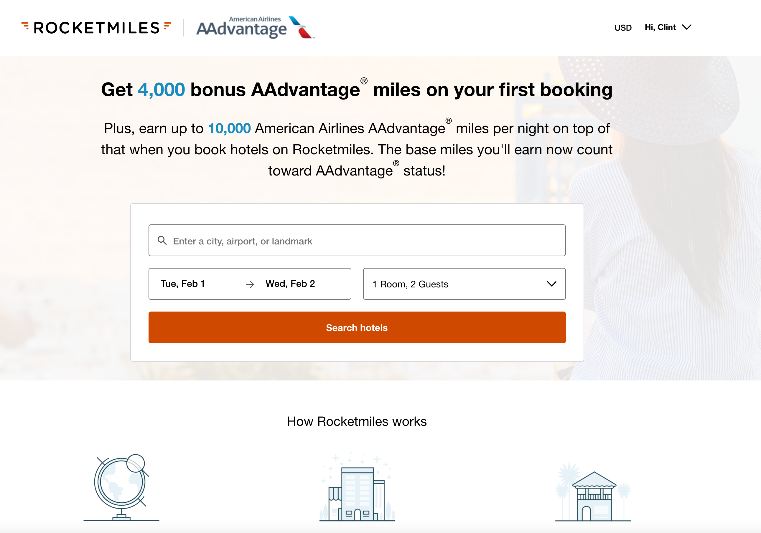 (Screenshot courtesy Rocketmiles)