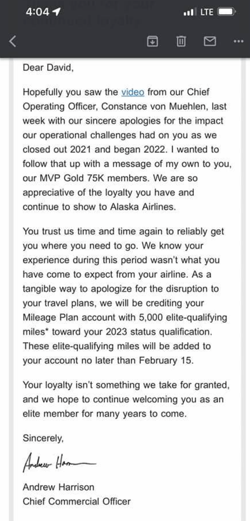 Alaska letter giving some customers EQMs. (Screenshot courtesy David Weinberger)