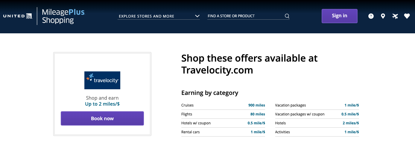 United shopping portal