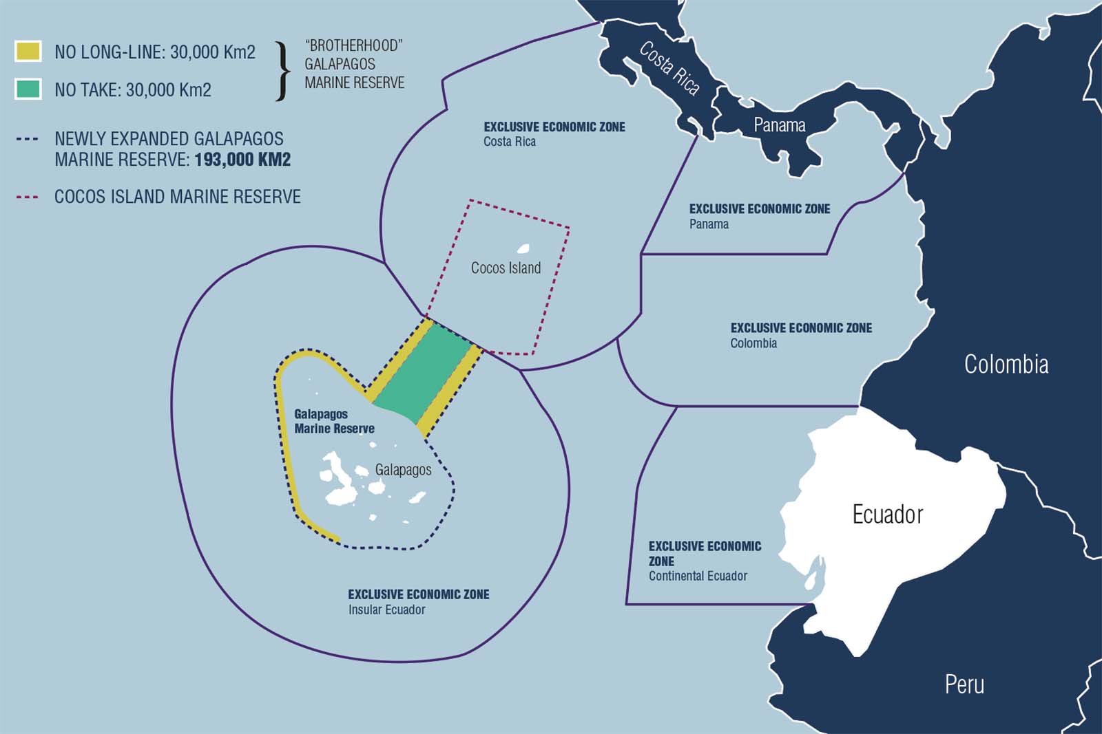 Galapagos new marine reserve area map. (Metropolitan-Touring.com)
