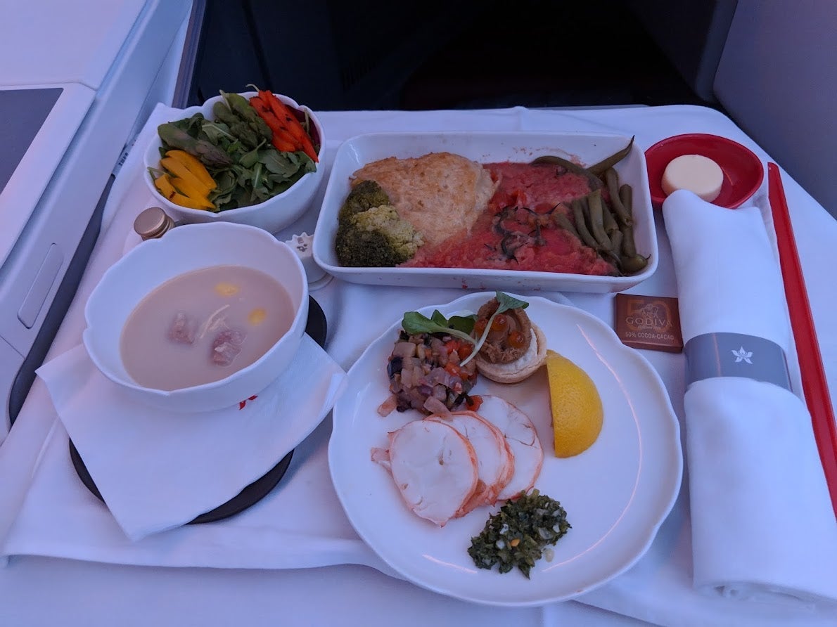 hong kong airlines business class meal