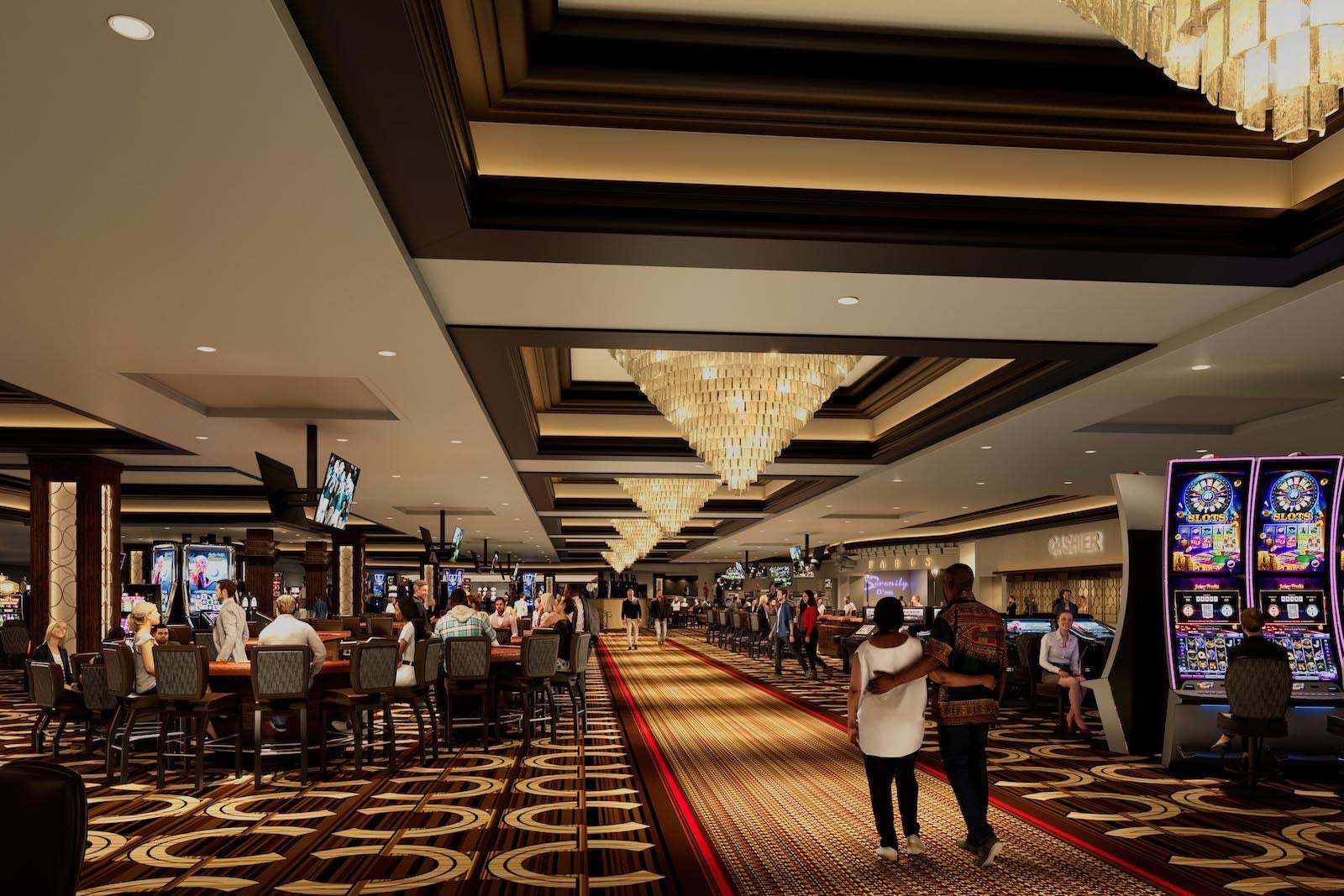 rendering of casino floor