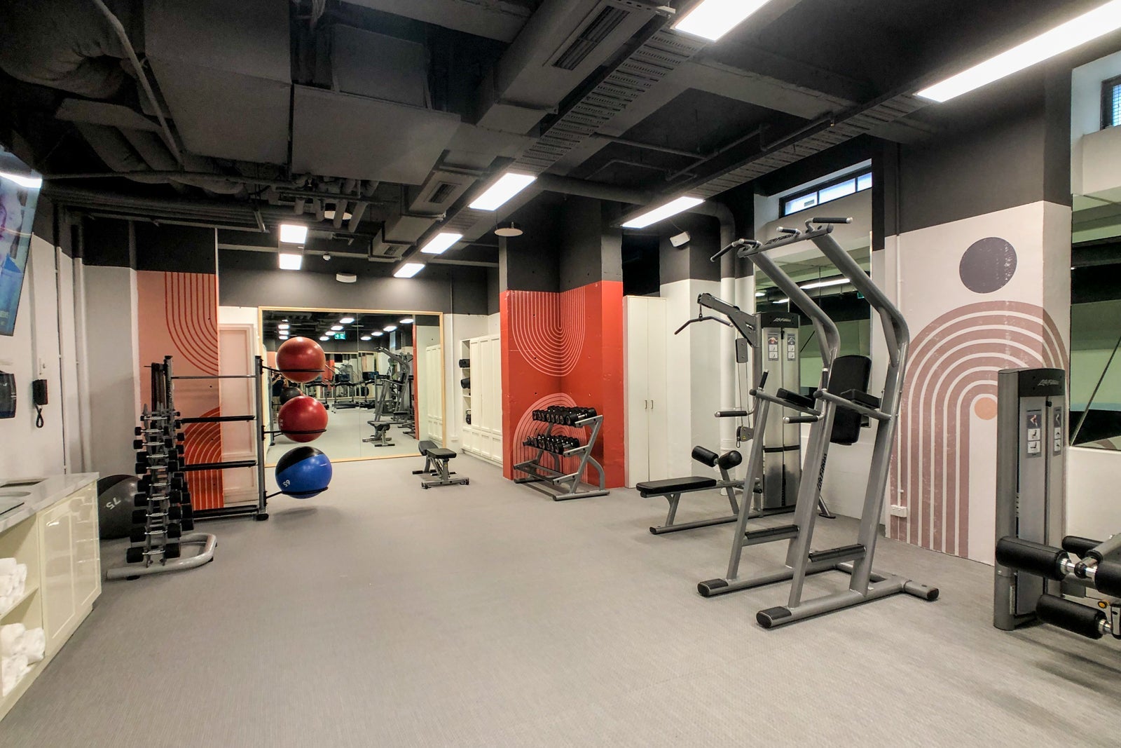 Hotel gym.