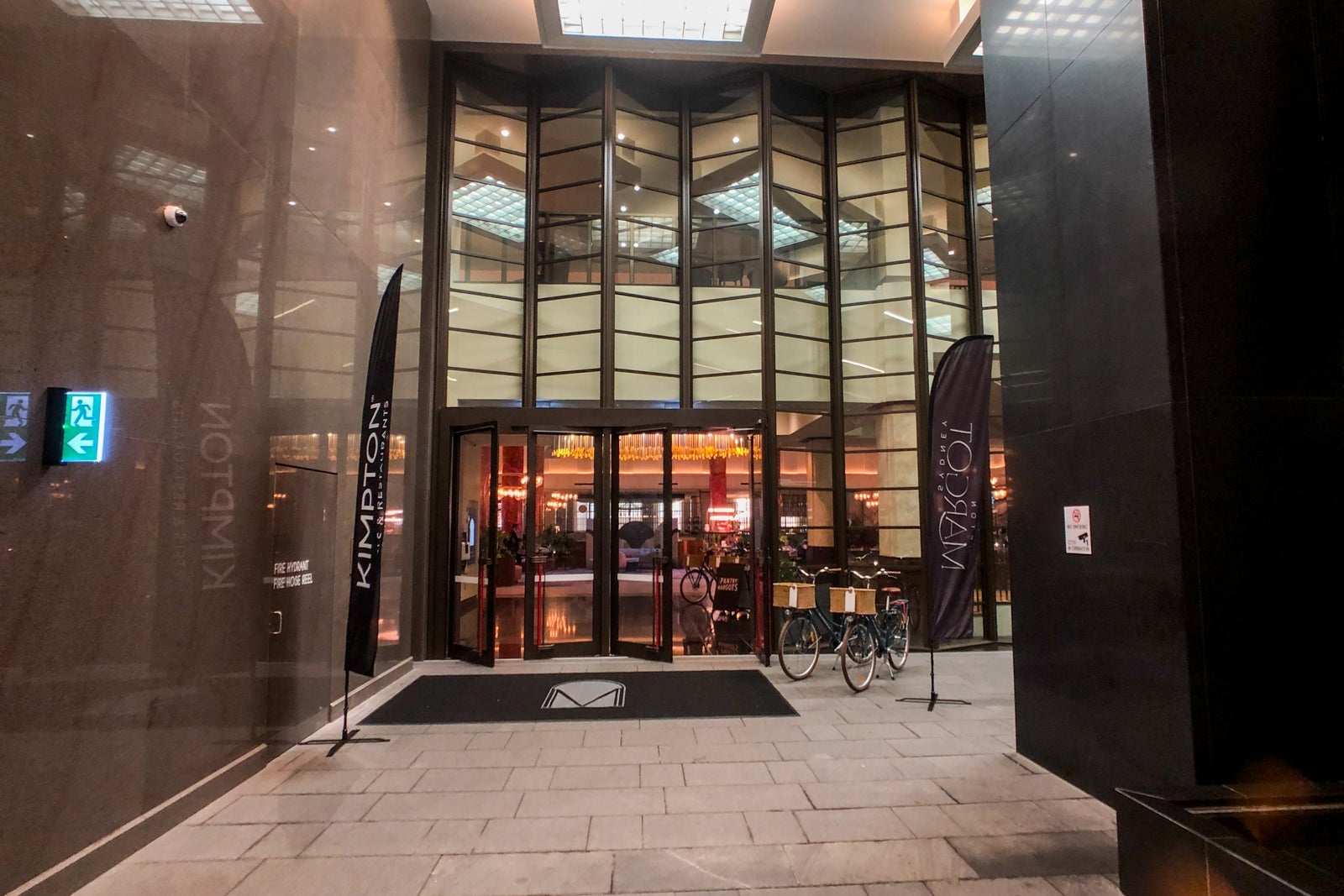 Hotel entrance without steps.