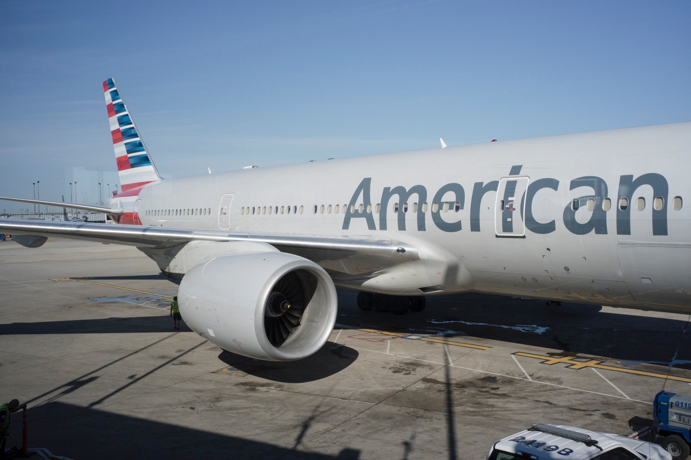 American Airlines jet at ORD