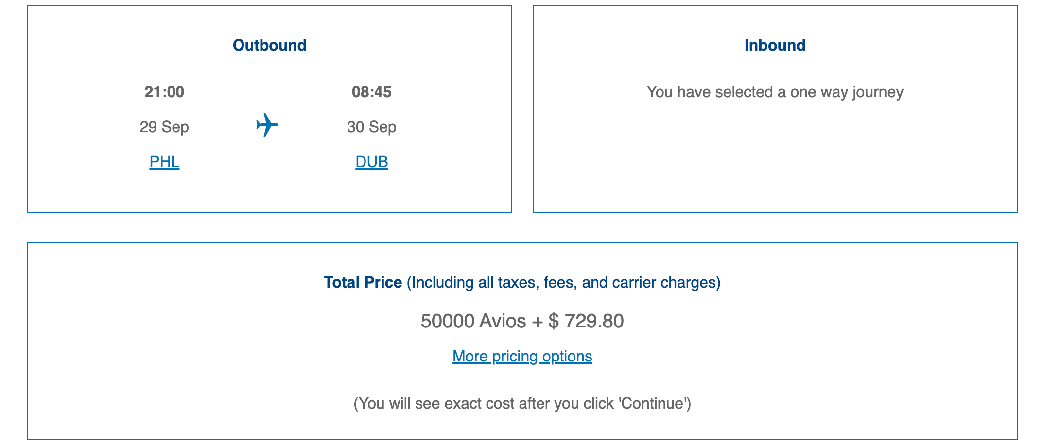 BA Aer Lingus surcharges
