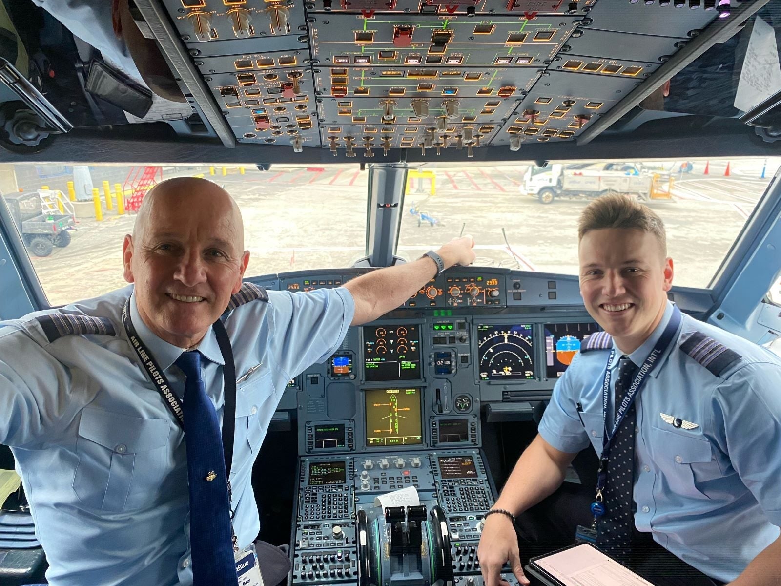 Pilot Guy Howes and his son Ryann Howes. (Photo courtesy of Guy Howes)