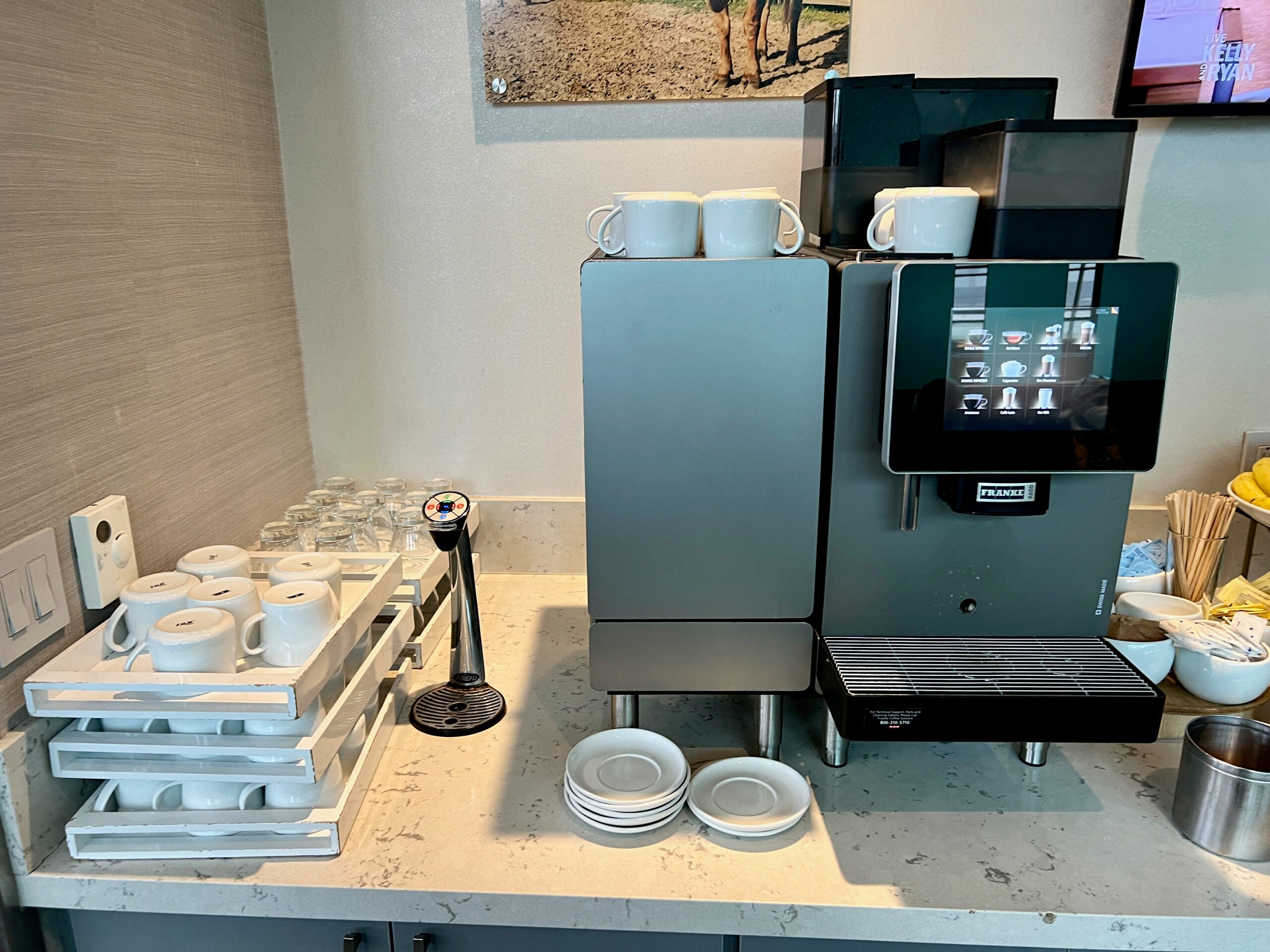 The Club DFW espresso machine