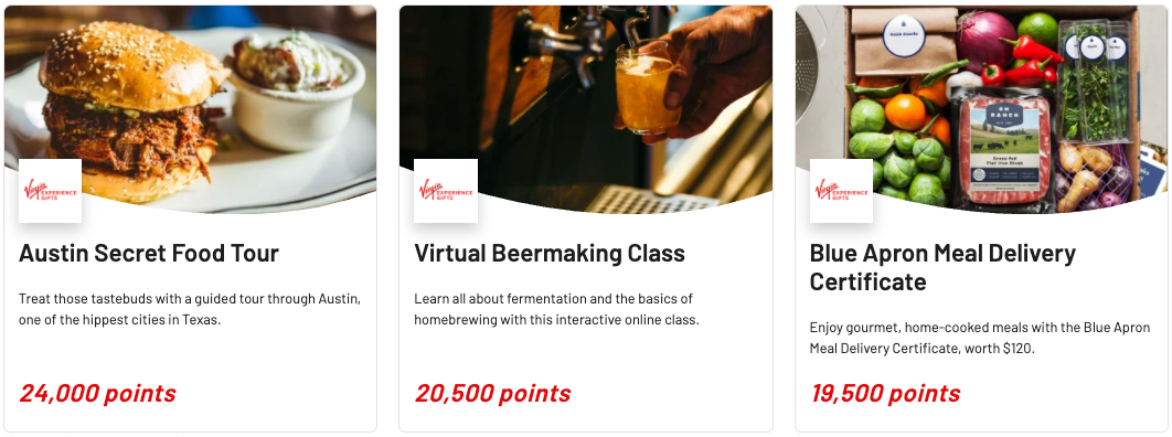 Virgin Red redemptions in the USA