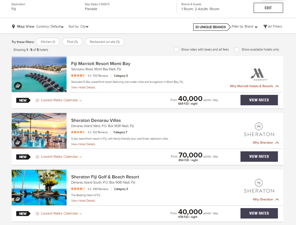 Marriott award search