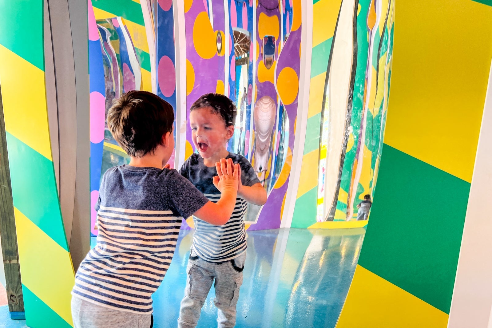 House of mirrors at Peppa Pig Theme Park.