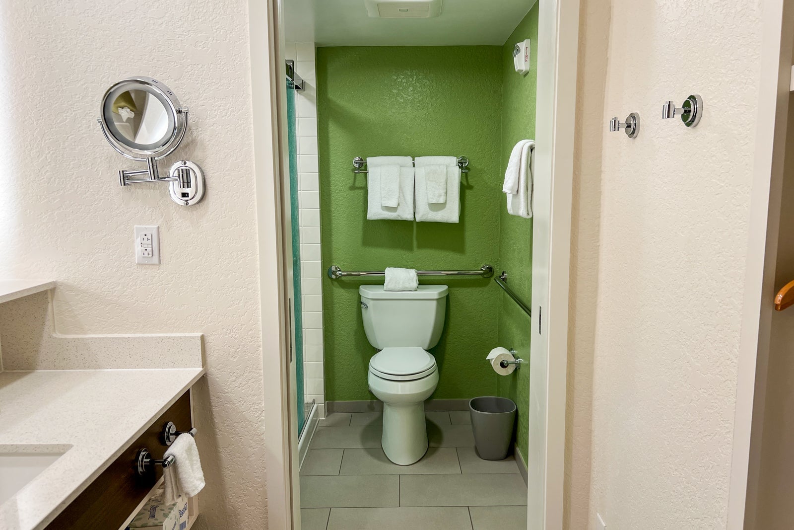 Bathroom in family suite at Disney's All-Star Music Resort