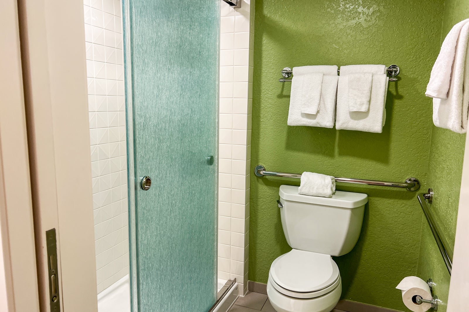 Bathroom in family suite at Disney's All-Star Music Resort