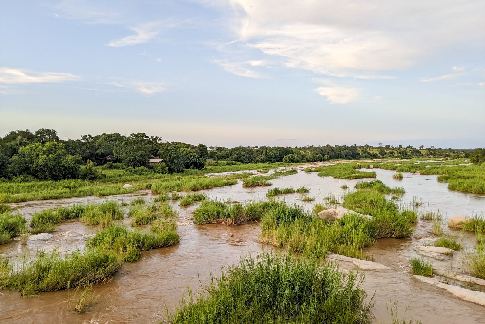 View of the hotel from the bridge leaving Kruger National Park