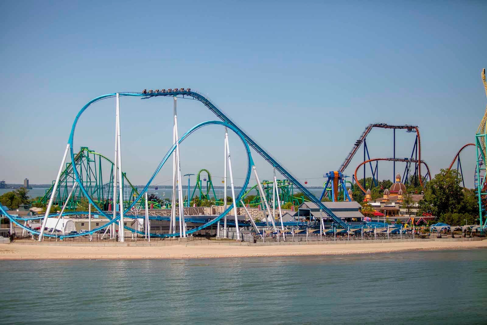 Cedar Point aerial view