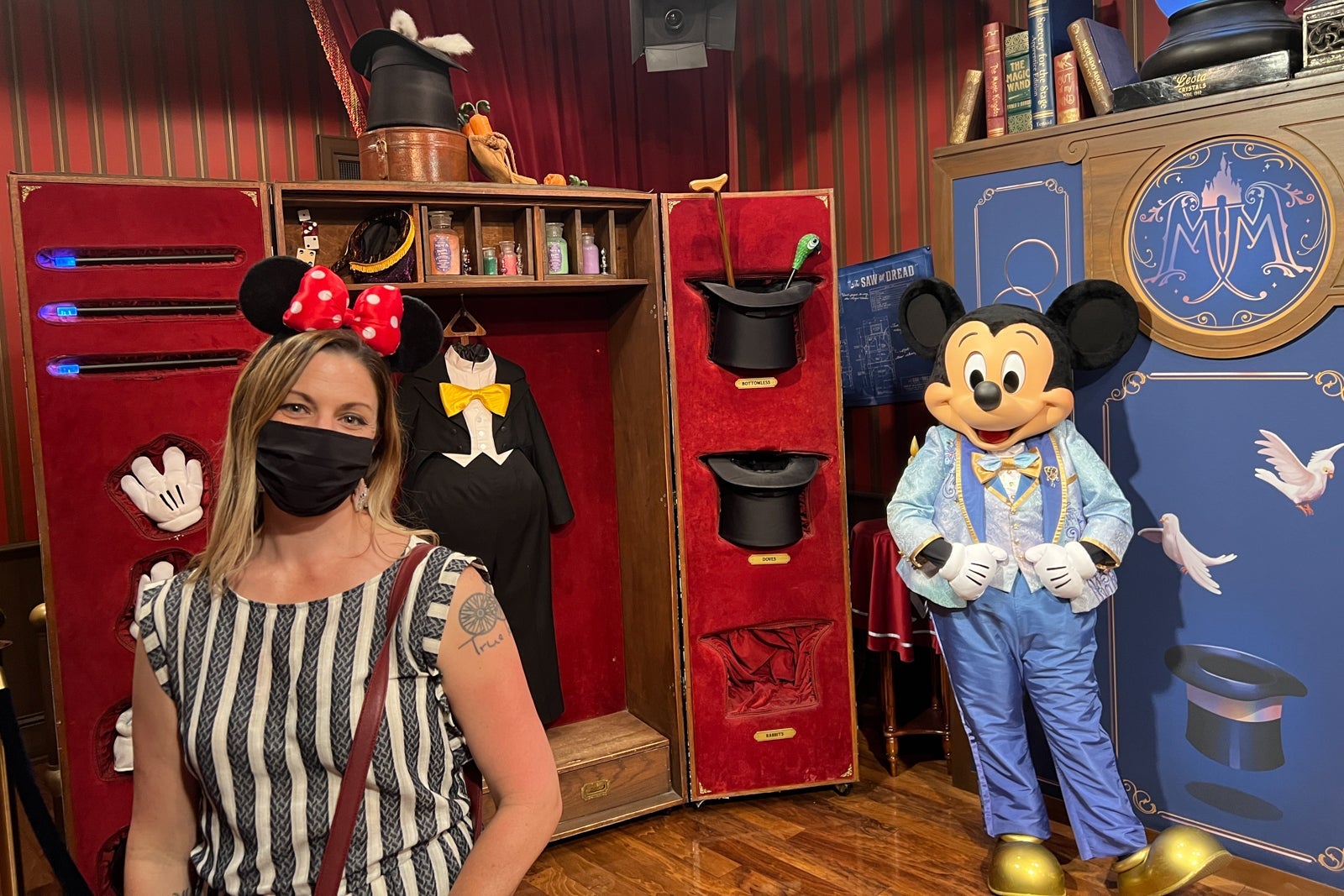 Socially distanced meeting with Mickey