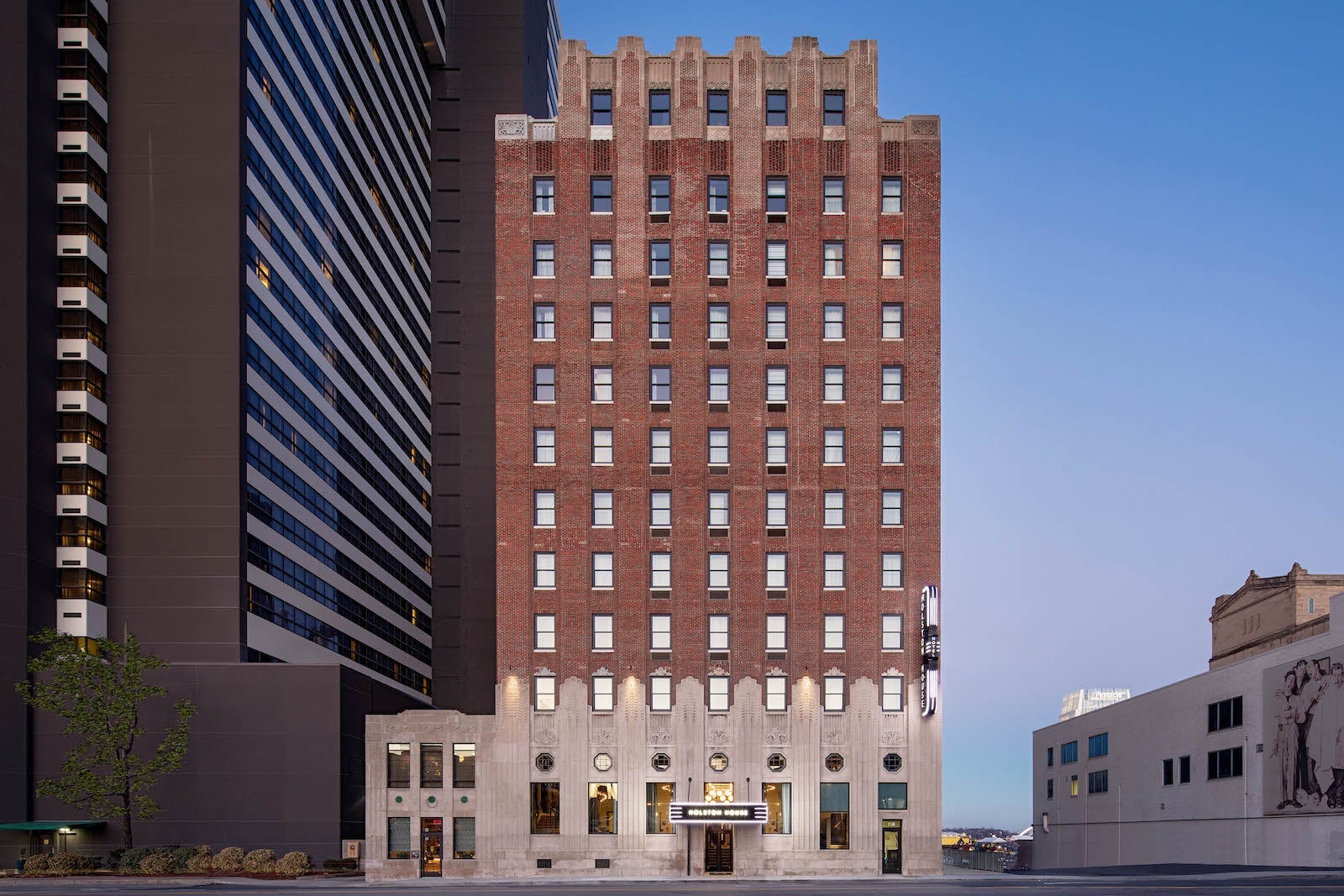 exterior of large hotel