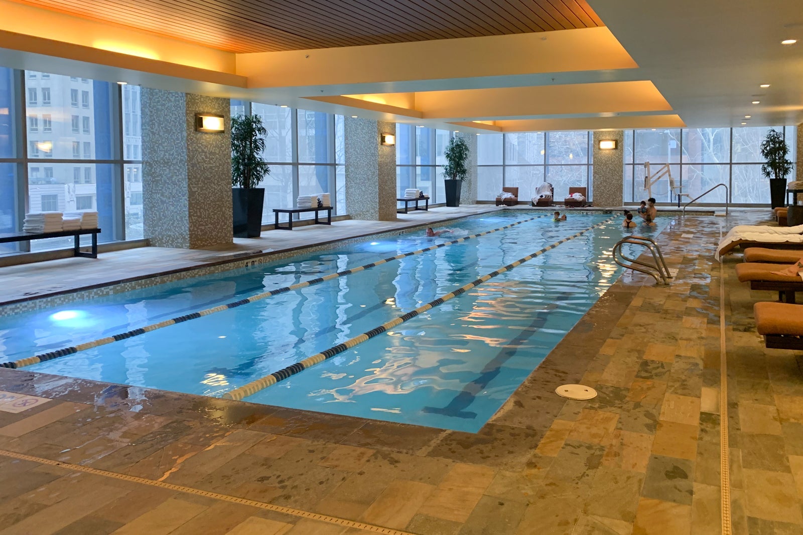 Swimming pool at the Olive 8 Hyatt in Seattle. (Photo by Clint Henderson/The PO