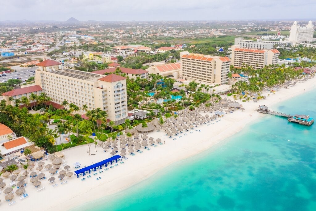 Aerial view of Hyatt Regency Aruba