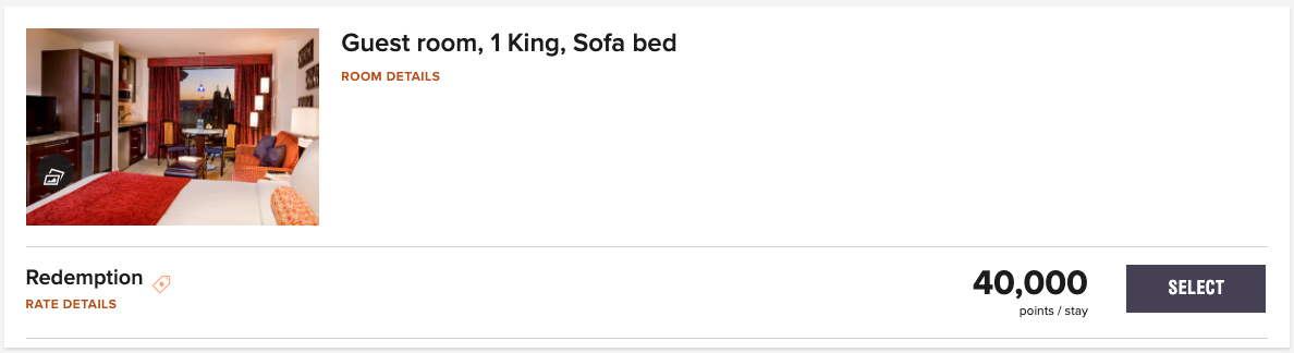 Marriott Grand Chateau award price