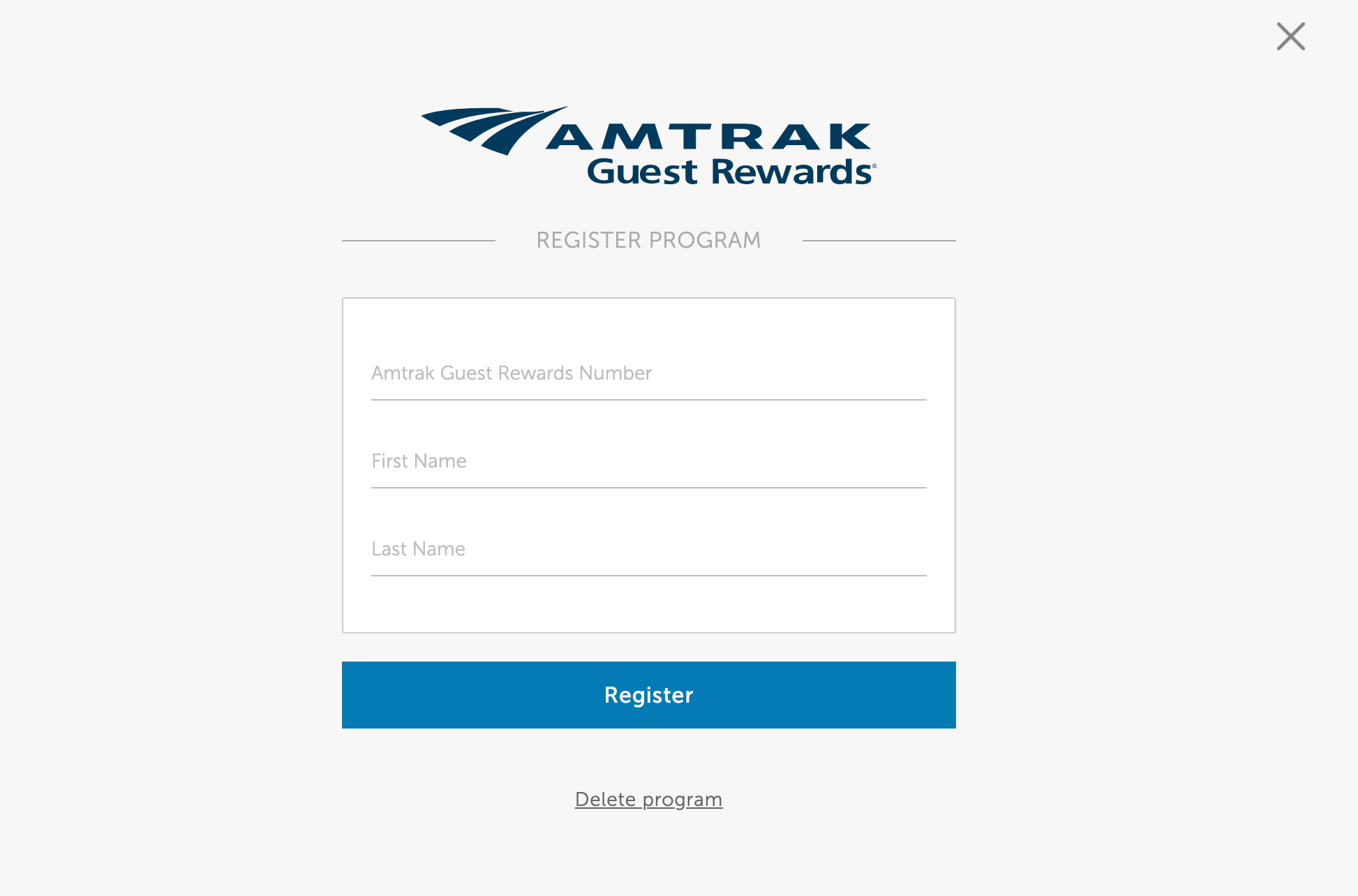 Points.com link accounts Amtrak