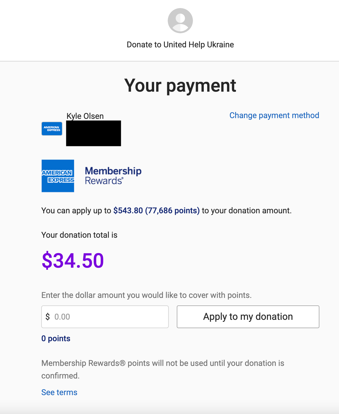 JustGiving.com donations