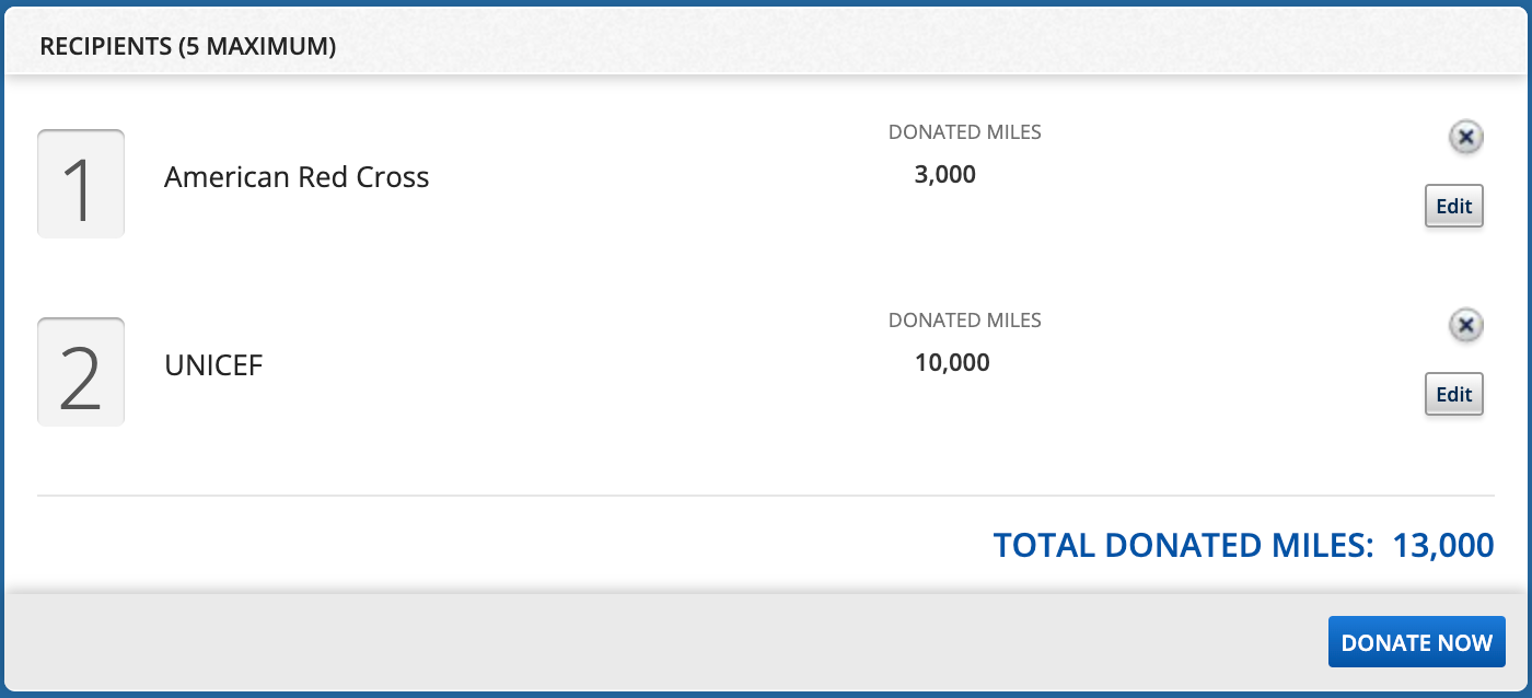 Donate SkyMiles