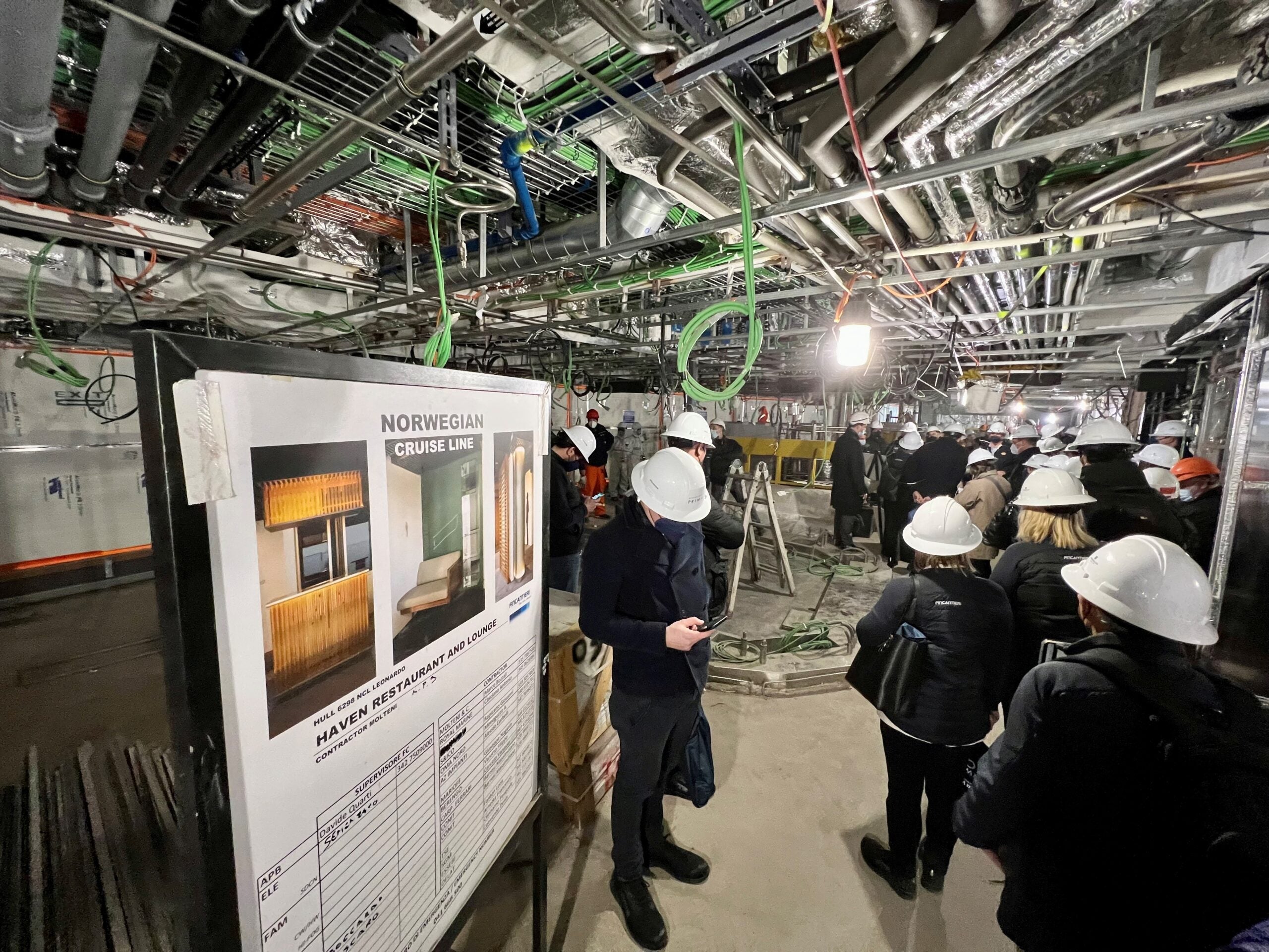 The Haven restaurant under construction