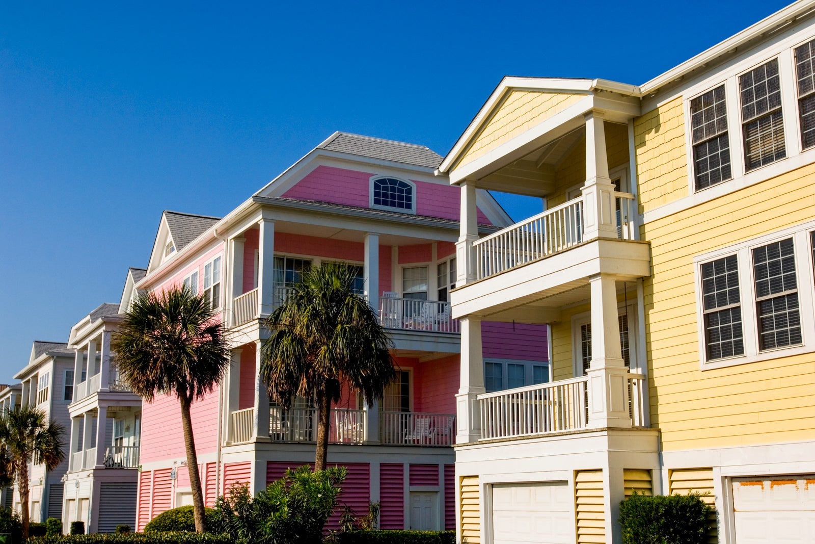 Row of beach houses